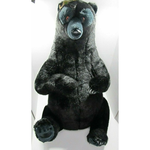 Disney Store Exclusive Patch Brave Queen Elinor as Black Bear 25” Stuffed Plush - Picture 1 of 9